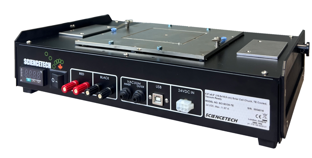 (SCI-SCC6-TE) 6.5" x 6.5" (16.5 x 16.5cm) Solar Cell Chuck, TE Cooled, Vacuum Ready